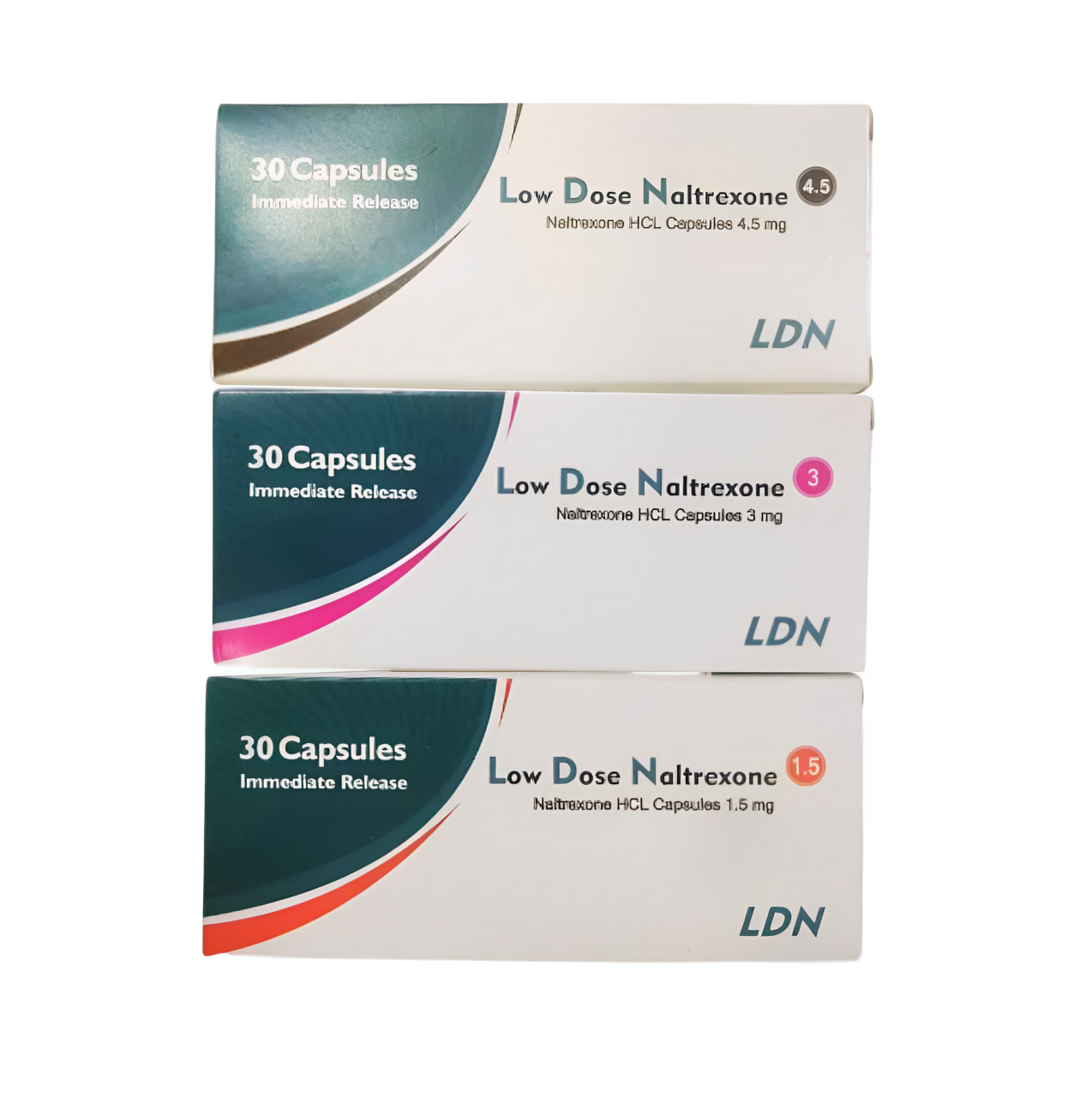 LOW DOSE NALTREXONE LDN 4.5MG 3MG 1.5MG