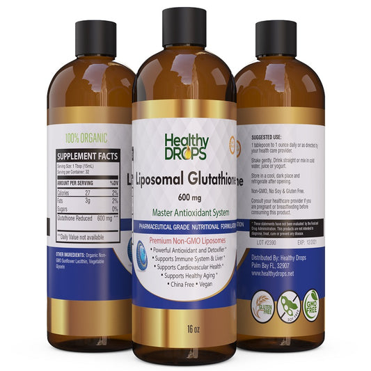 5+1 FREE Liposomal Glutathione THYROID HEALTH High Potency | 16oz Bottle(1,200mg/oz) Exp: 12.2024