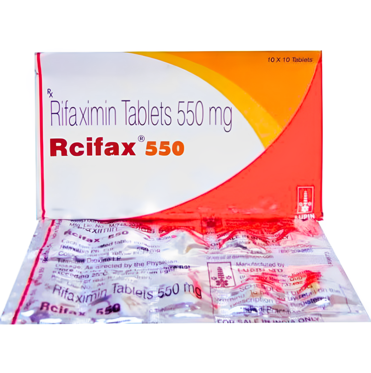 RIFAXIMIN 550MG Lupin Brand | 100 tablets