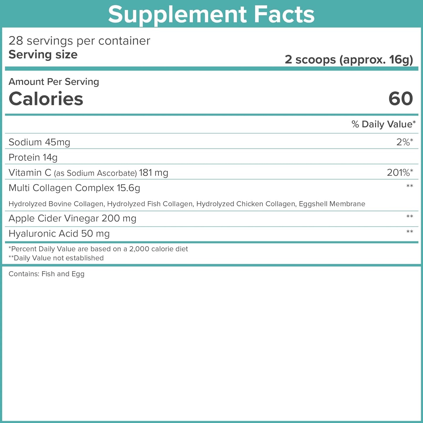 SkinnyFit Super Youth 5 Types Multi-Collagen Peptides THYROID HEALTH Unflavored | 448g 28 Servings