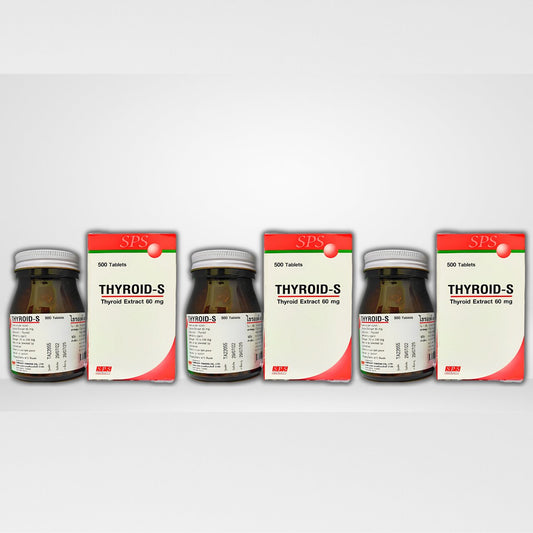 Thyroid-S (60MG) 1,500 tablets | 3 bottles