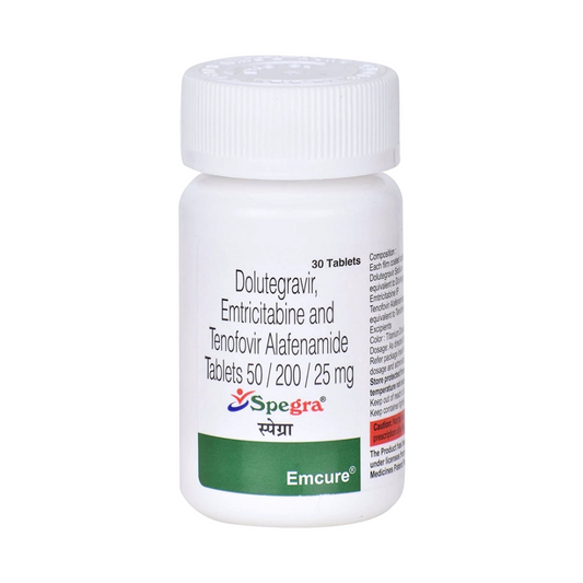 SPEGRA TABLETS HIV CARE |  DOLUTEGRAVIR, EMTRICITABINE & TENOFOVIR
