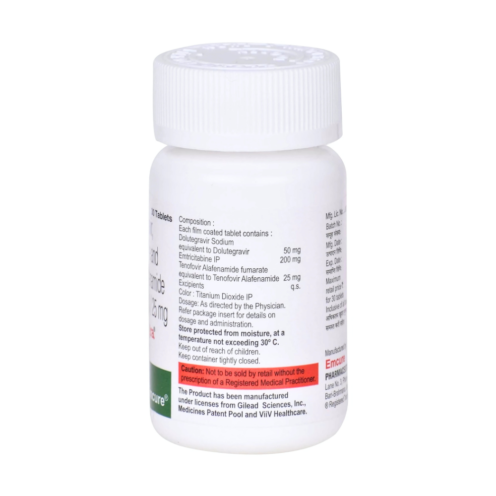 SPEGRA TABLETS HIV CARE |  DOLUTEGRAVIR, EMTRICITABINE & TENOFOVIR