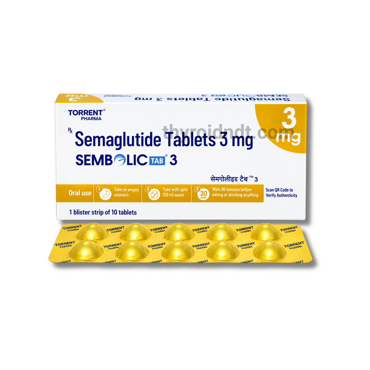 GENERIC RYBELSUS SEMAGLUTIDE SEMBOLIC | 30 tablets